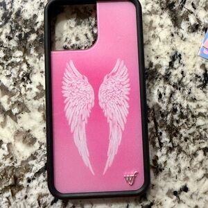 Wildflowers Pink Angel Wings Phone Case